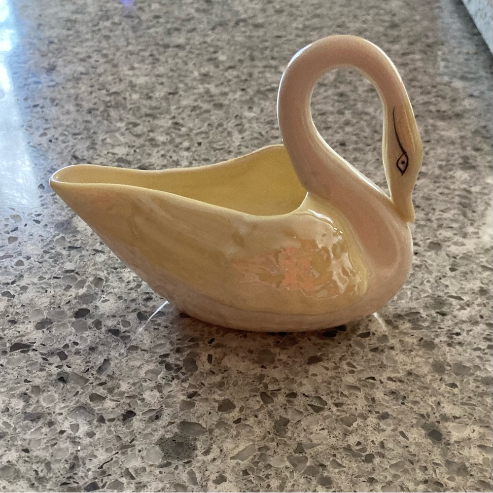 Belleek swan figurine